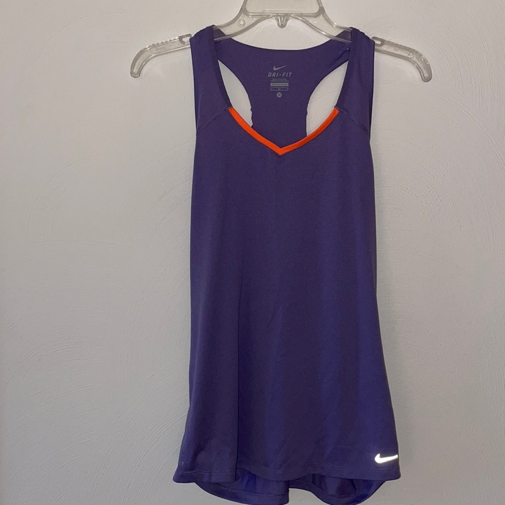 Nike Purple Tank Top with Orange Accents
